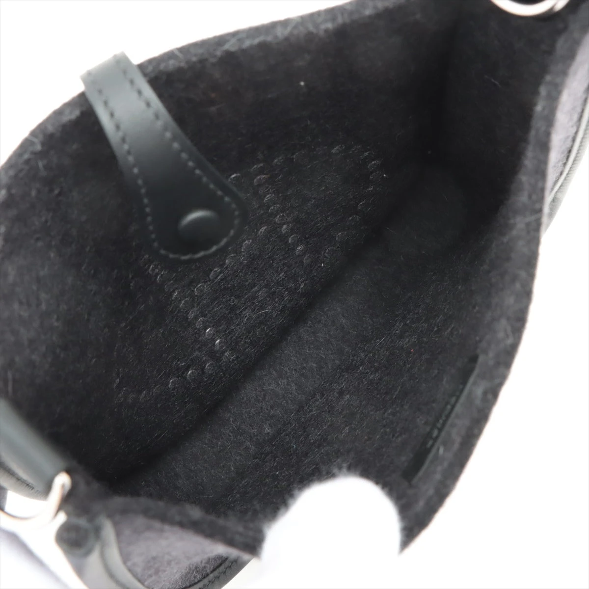 【新品未使用】エルメス エブリン TPM ブラック シルバー金具 エルメス エブリンTPM フェルト ブラック シルバー金具 U:2022年