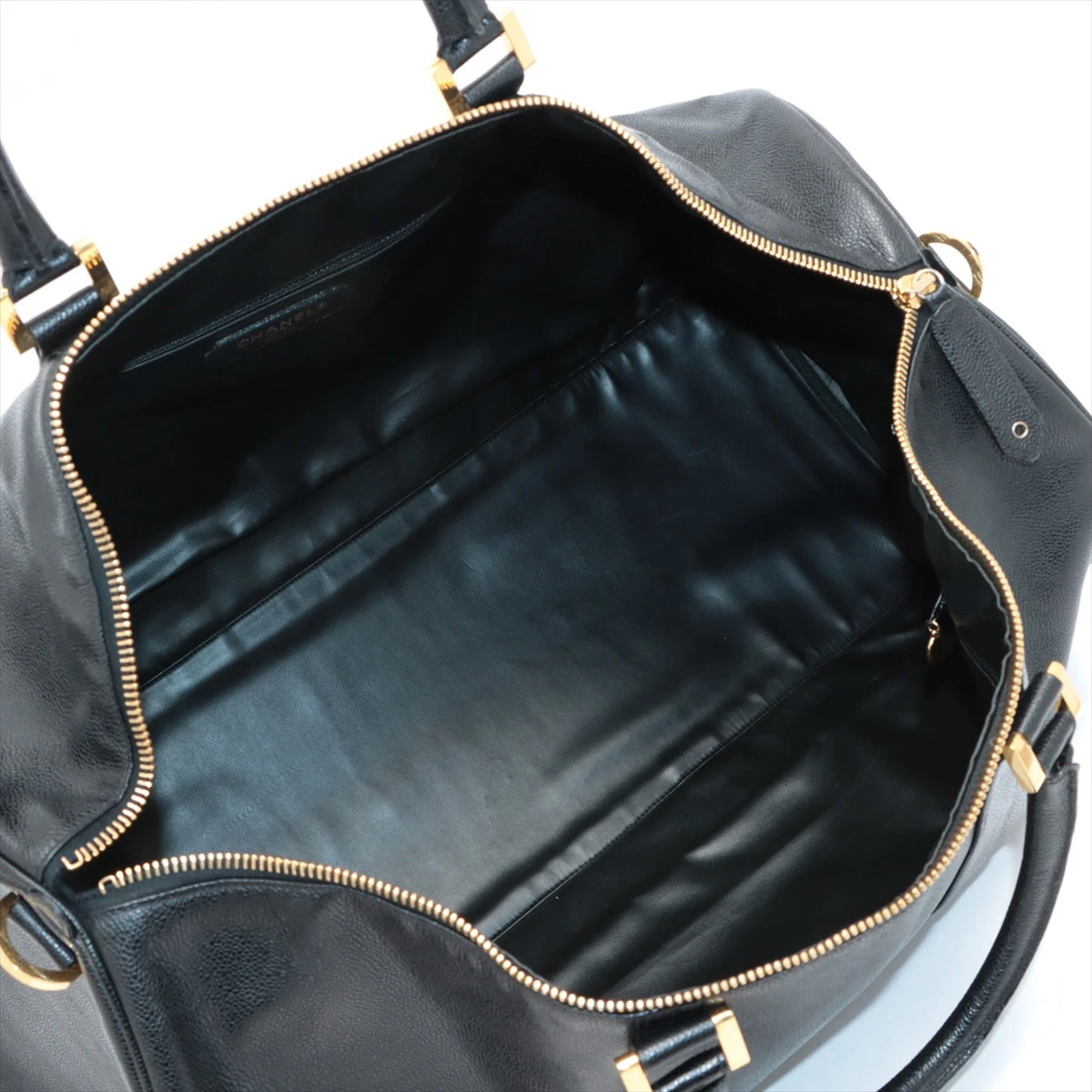 CHANEL ココマーク 1995年頃 ボストンバッグ ブラック ゴールド