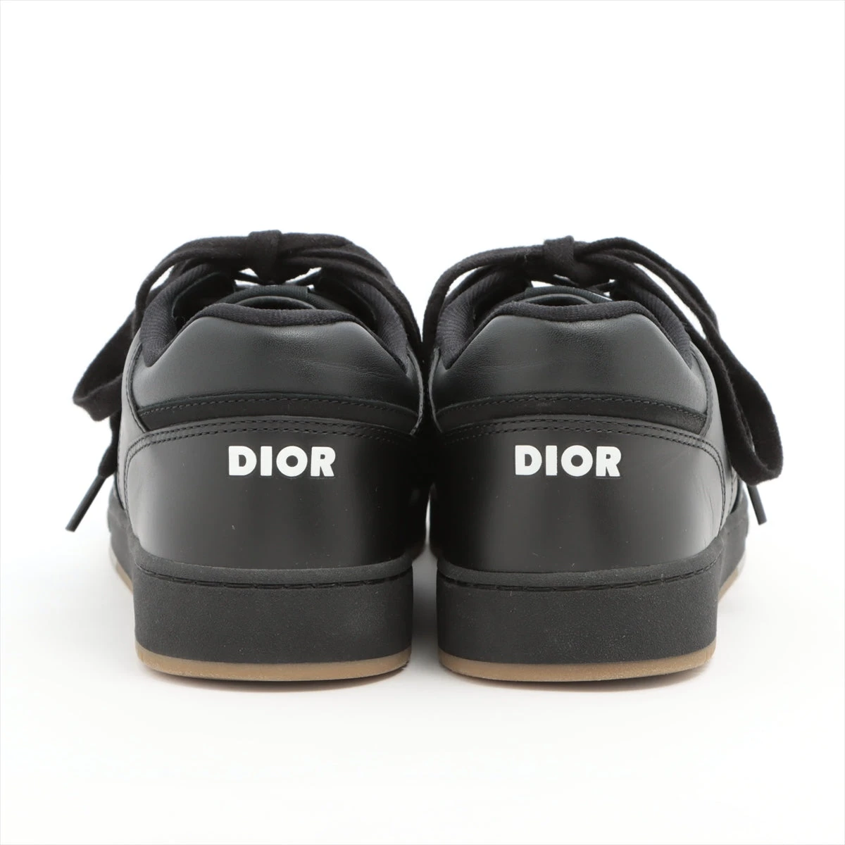 Dior ブラック レザー スニーカー　41 DIOR | B27 Uptown ロートップスニーカー スムースカーフスキン