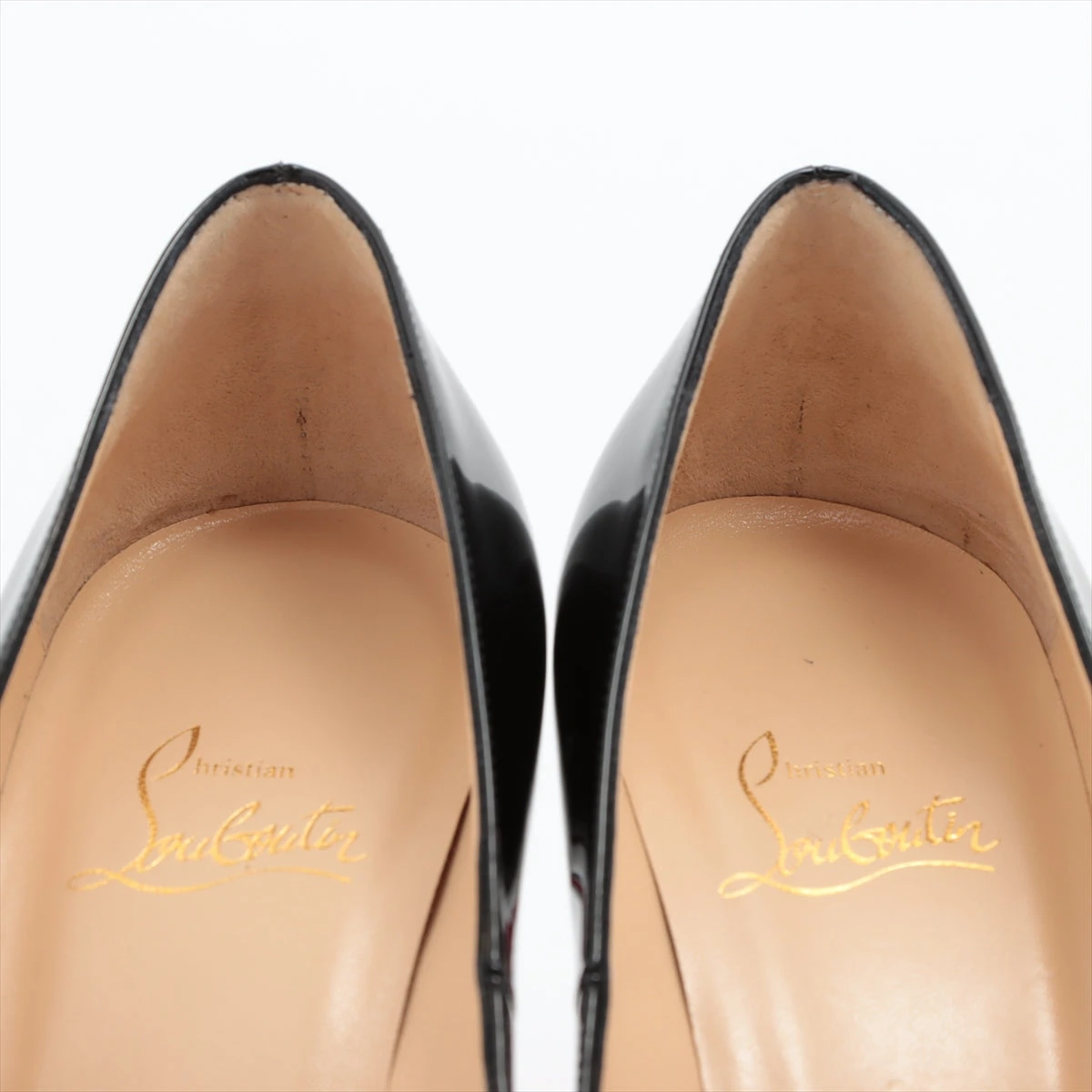 クリスチャンルブタン パテントレザー パンプス 35 1/2 レディース