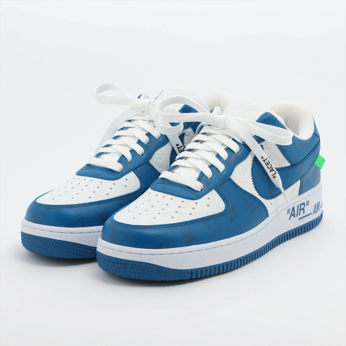 WOOMII ラリサ ブルー オンプル スニーカー ヴィトン×ナイキ AIR FORCE 1 22年 レザー スニーカー 9 1/2