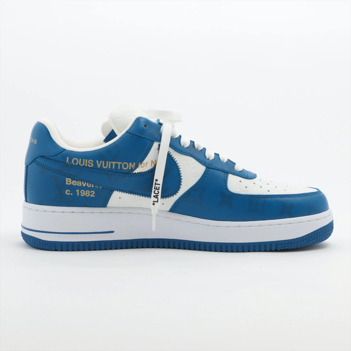 ヴィトン×ナイキ AIR FORCE 1 22年 レザー スニーカー 9 1/2 メンズ 
