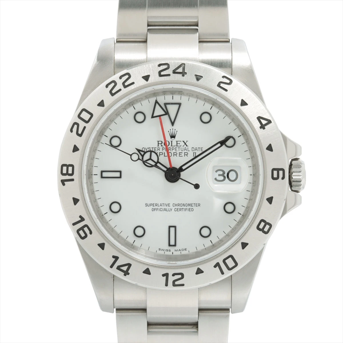 ロレックス エクスプローラーⅡ 16570T SS AT 白文字盤 あまりごま3