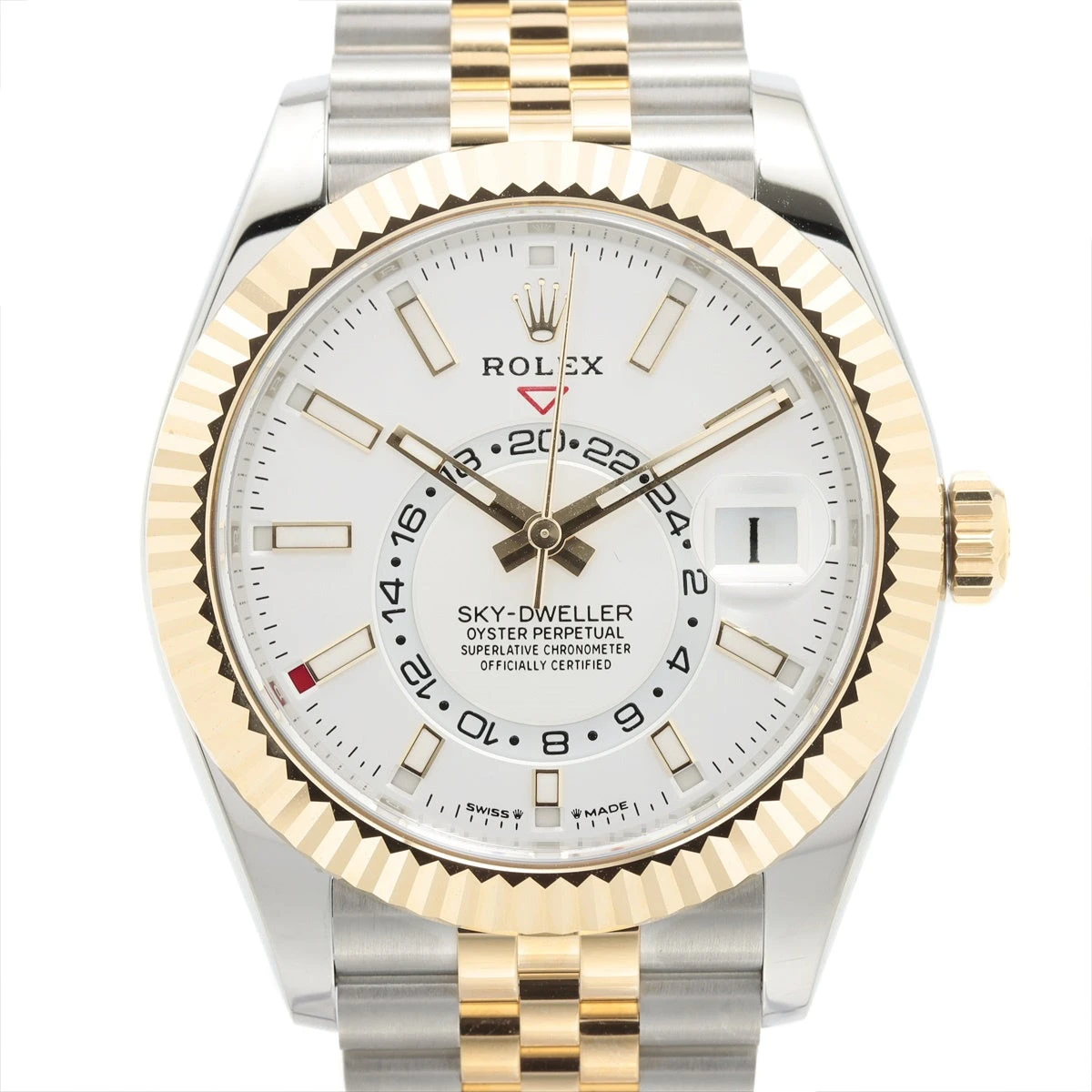 ロレックス スカイドゥエラー 336933 ジュビリーブレスレット 白 バー