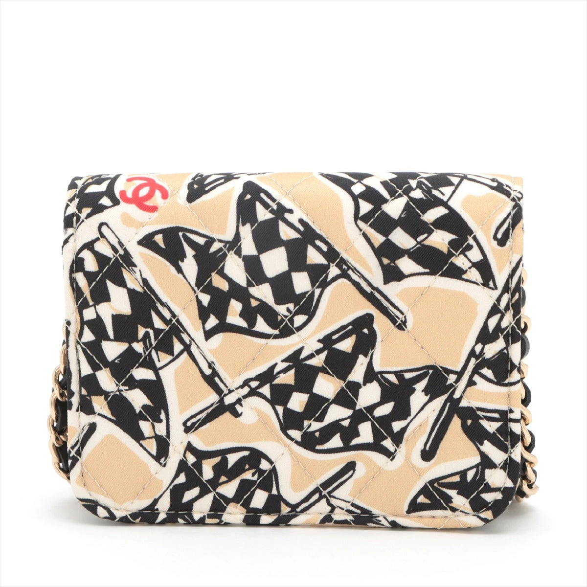 シャネル ミニミニマトラッセ キャンバス チェーンショルダーバッグ