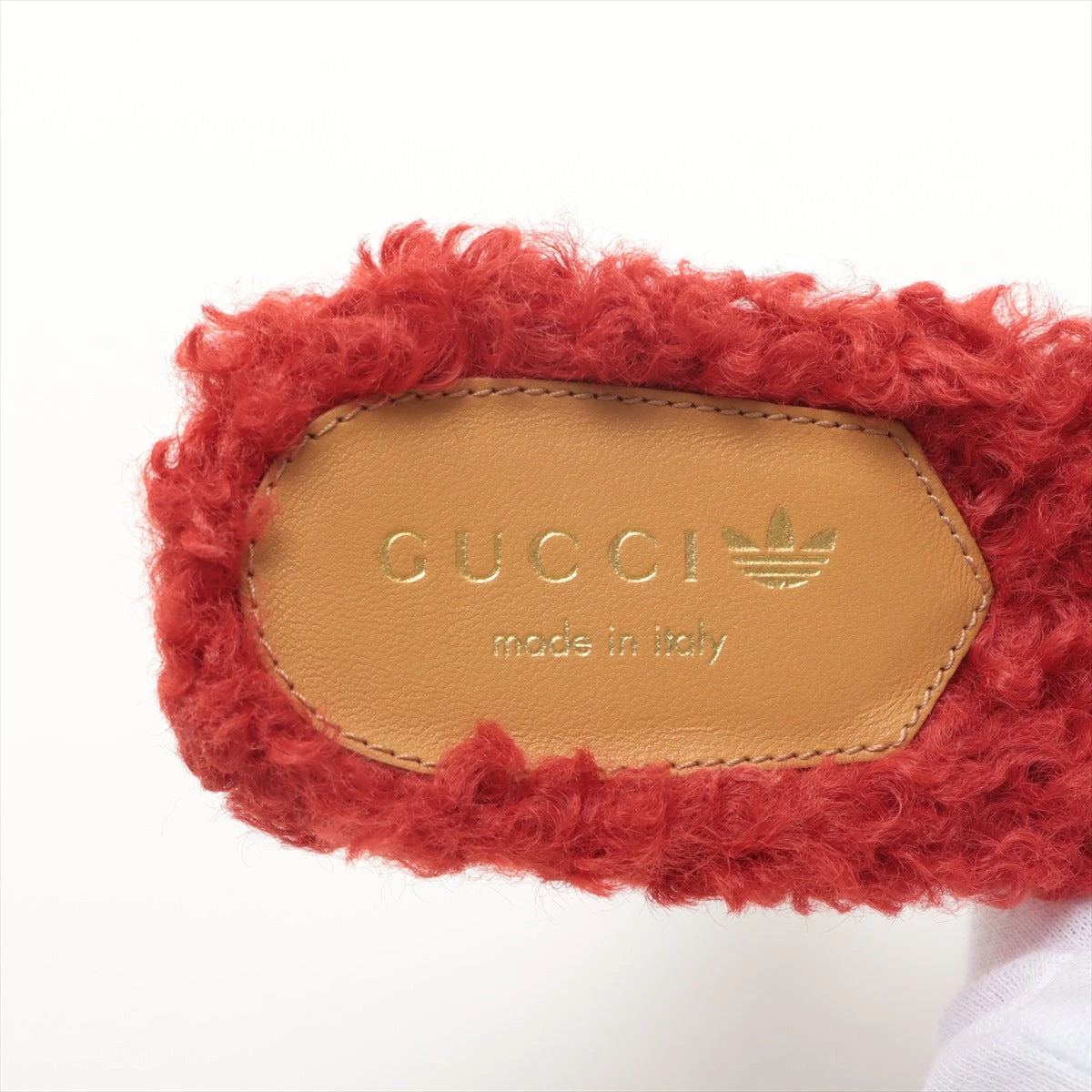 GUCCI × adidas / 23SS/ムートン/サンダル/39.5/BEG/722440 グッチ×アディダス 23SS ムートン サンダル 37 レディース レッド