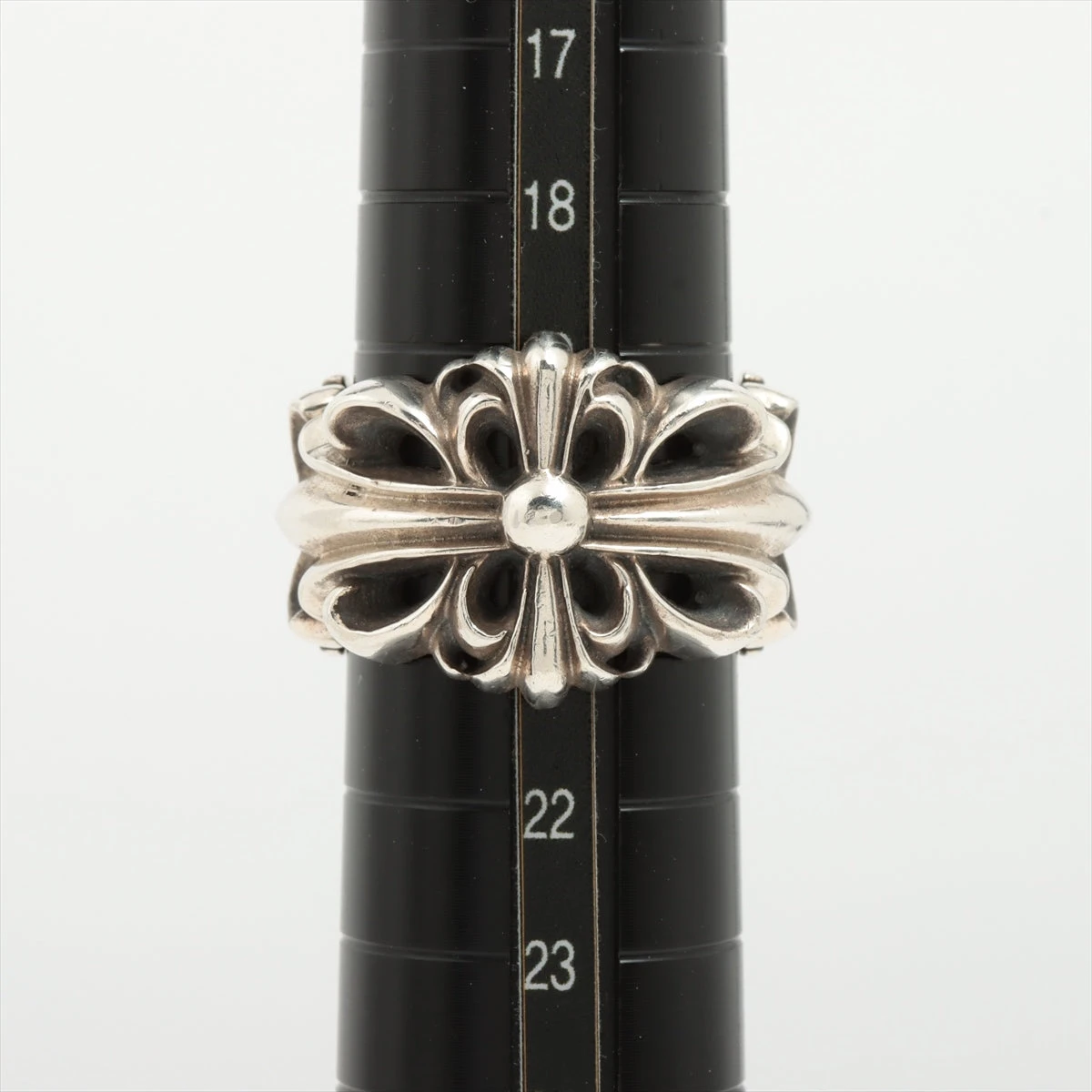 クロムハーツ ダブルフローラルクロスリング リング 925 18.9g