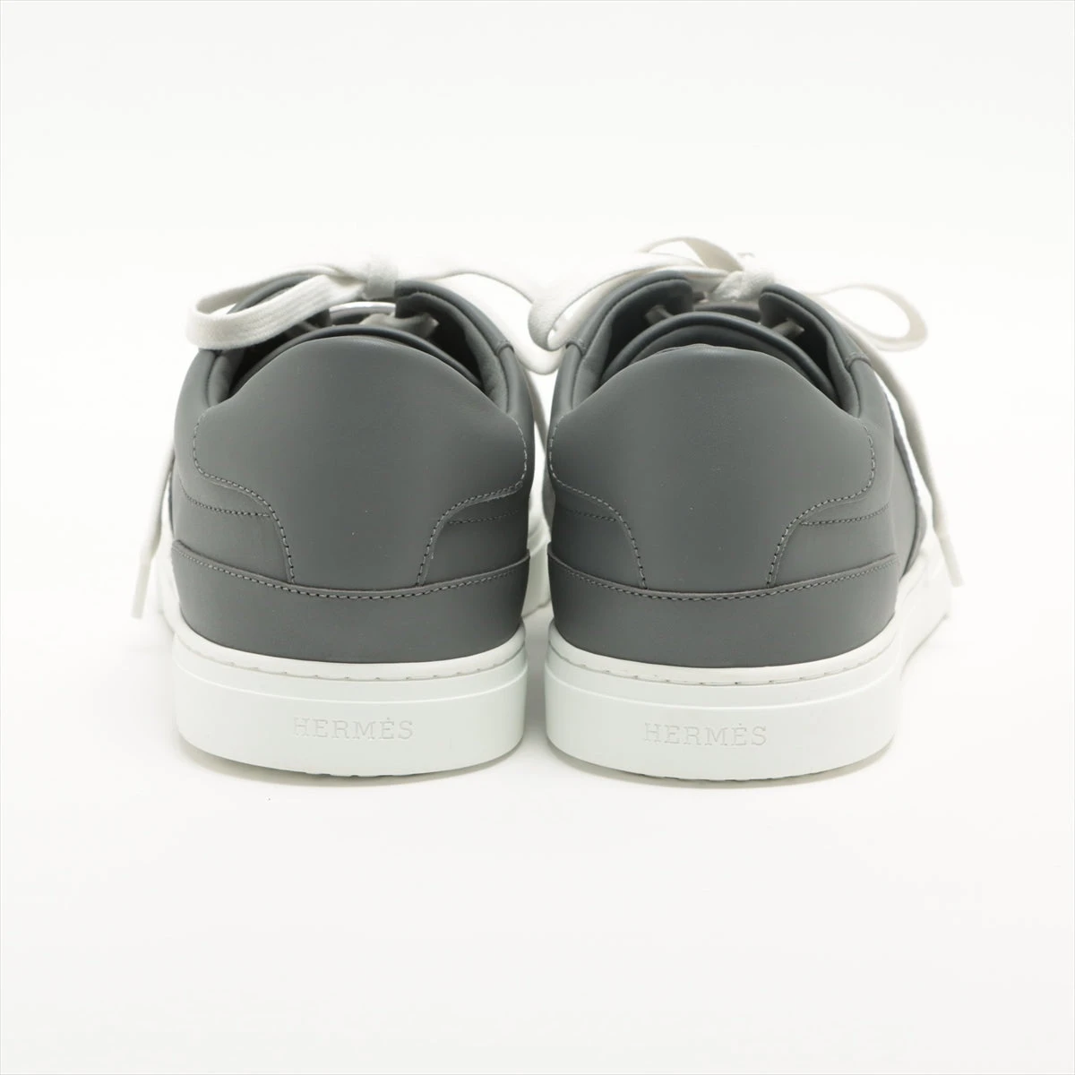 エルメス レザー スニーカー 41 メンズ グレー デイ ケリー金具