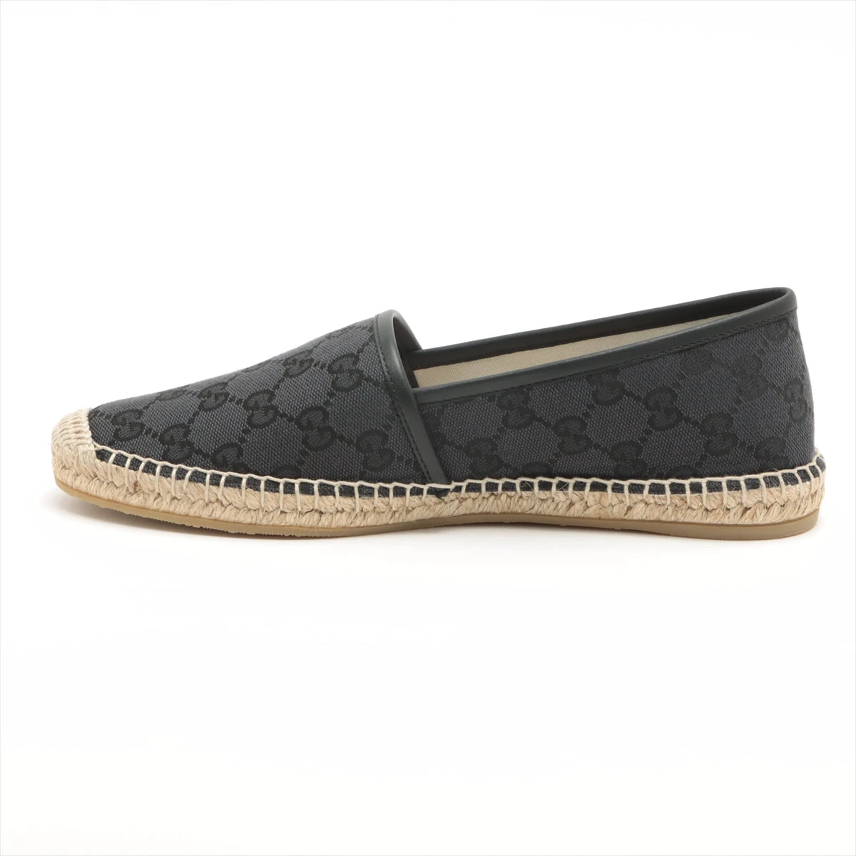 グッチ GGキャンバス キャンバス×レザー エスパドリーユ 39 レディース