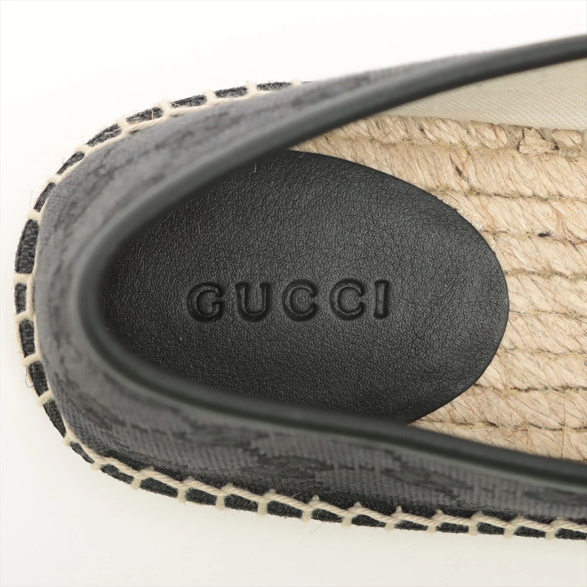 グッチ GGキャンバス キャンバス×レザー エスパドリーユ 39 レディース