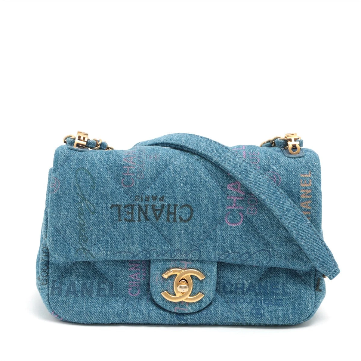シャネル デニム マトラッセ チェーンバッグ シャネル デニム