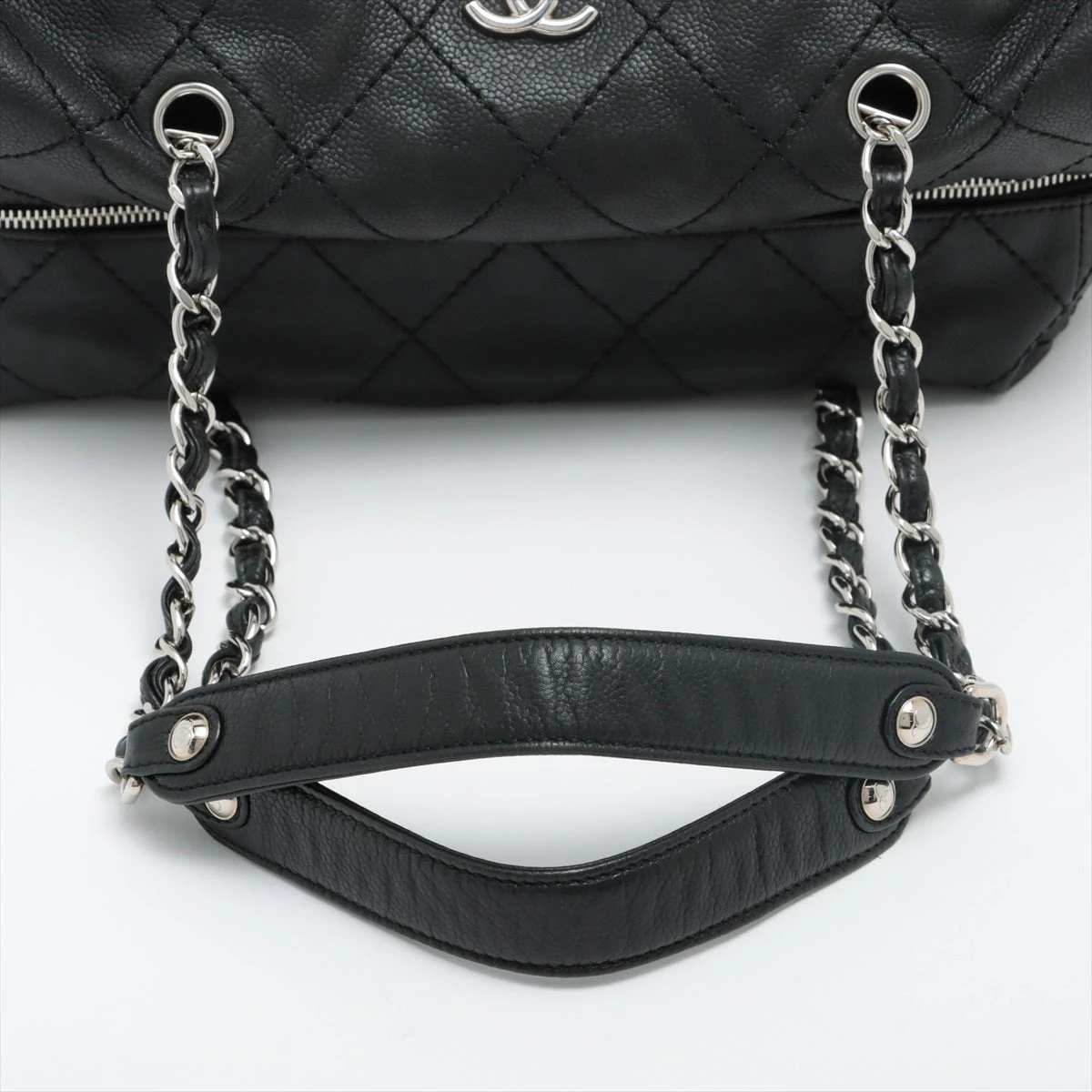 シャネル ワイルドステッチ キャビアスキン チェーンショルダーバッグ