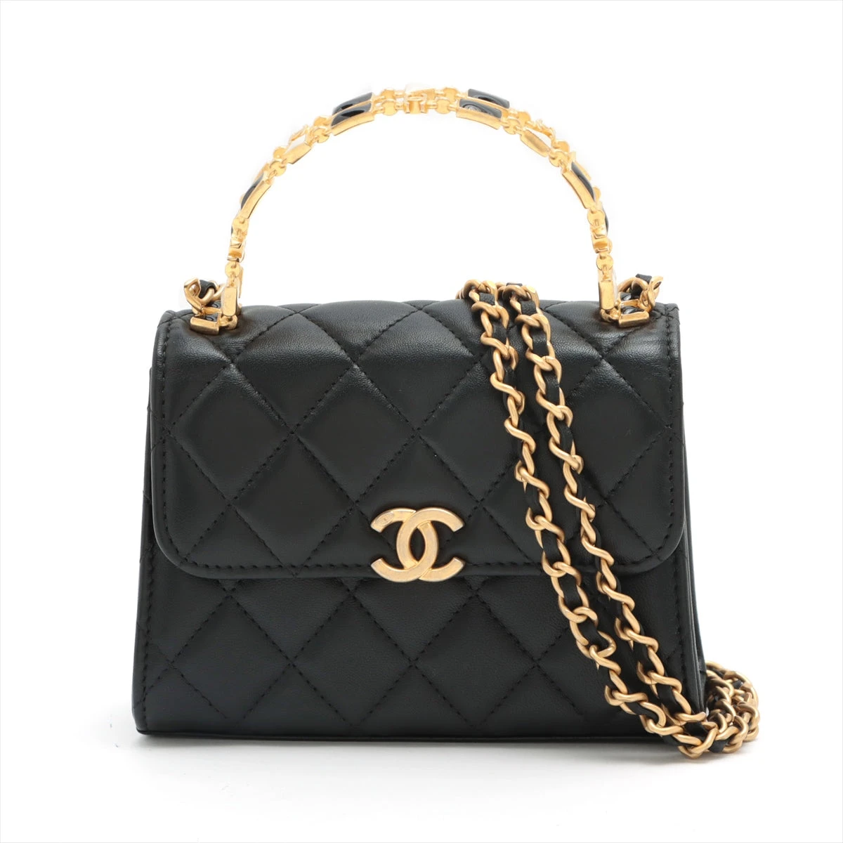 シャネル マトラッセ ラムスキン 2WAYショルダーバッグ トップ