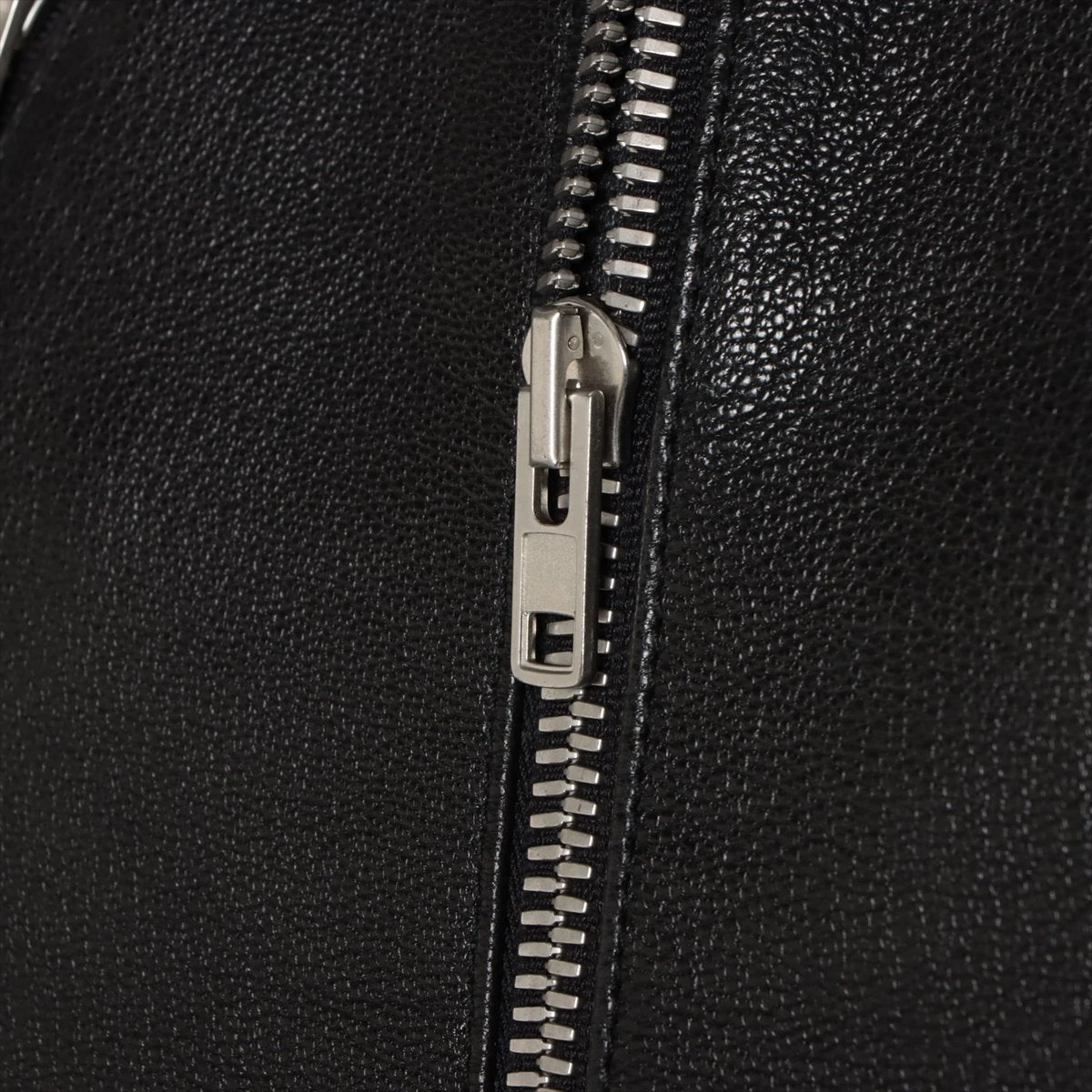 【美品】メゾンマルジェラ バイカージャケット 48/ブラック メゾンマルジェラ 21SS レザー ライダースジャケット 48 メンズ