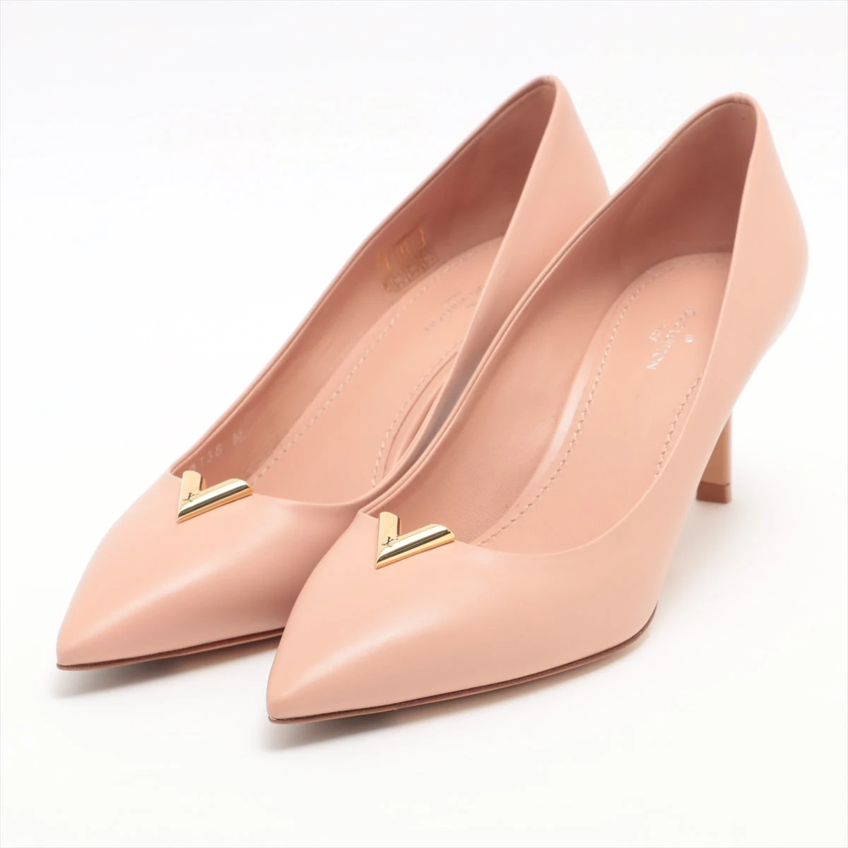 LOUIS VUITTON キャンパス×レザーストラップパンプス38 LOUIS VUITTON キャンパス×レザーストラップパンプス38 ルイ