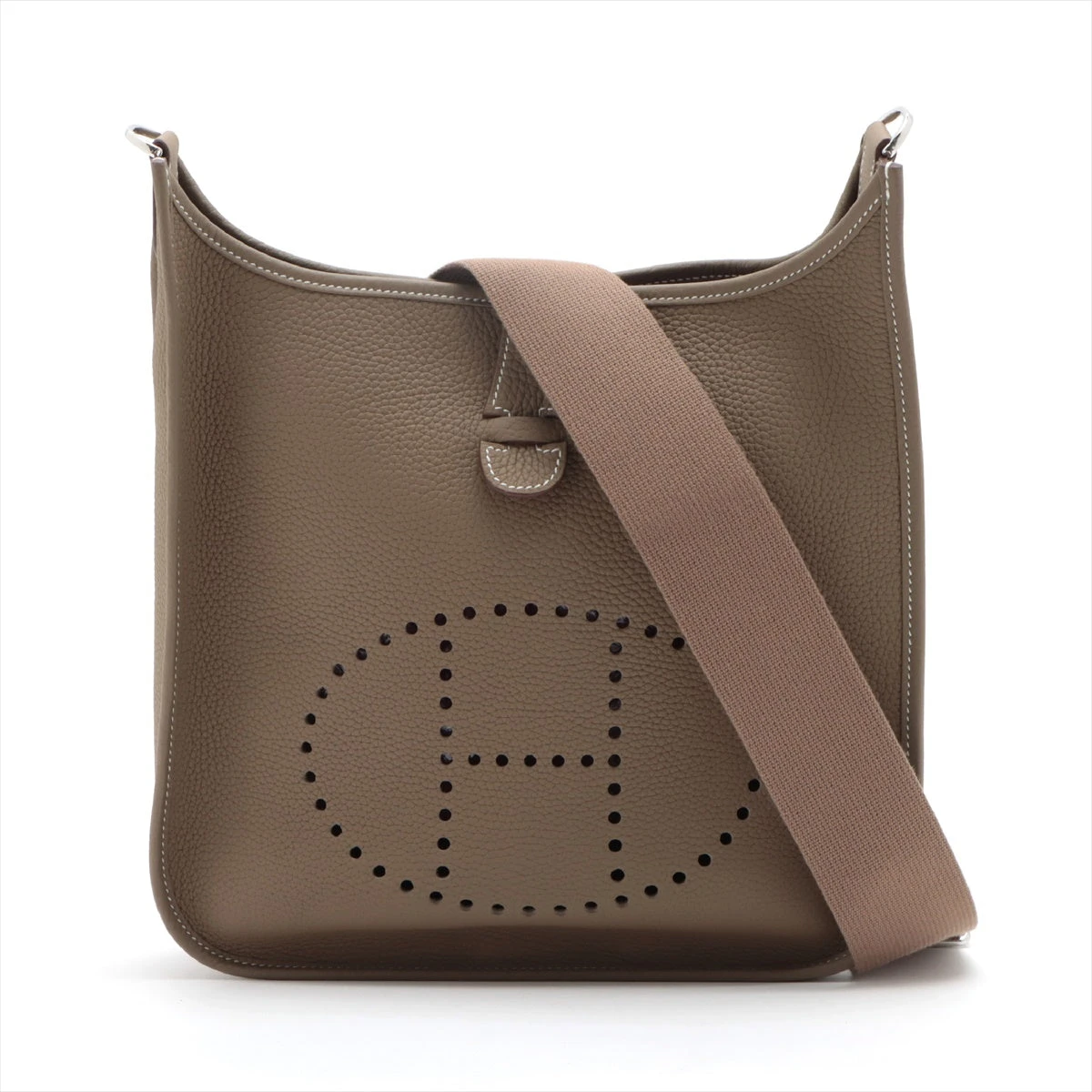 エルメス エブリン3PM トリヨンクレマンス エトゥープ シルバー金具 U:2022年