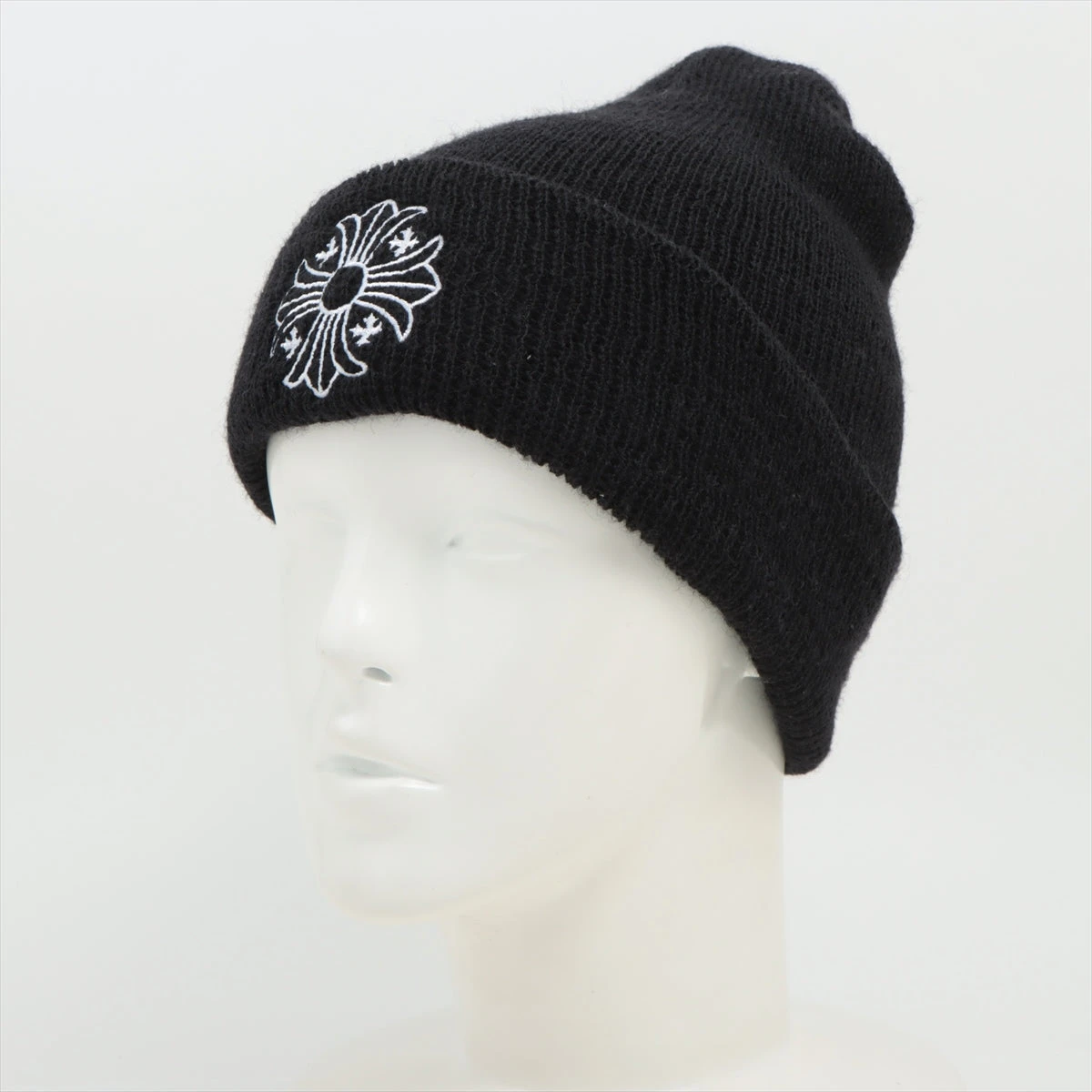 新品】クロムハーツ ニット帽 ブラック ビニー 極美品 CHROME HEARTS 