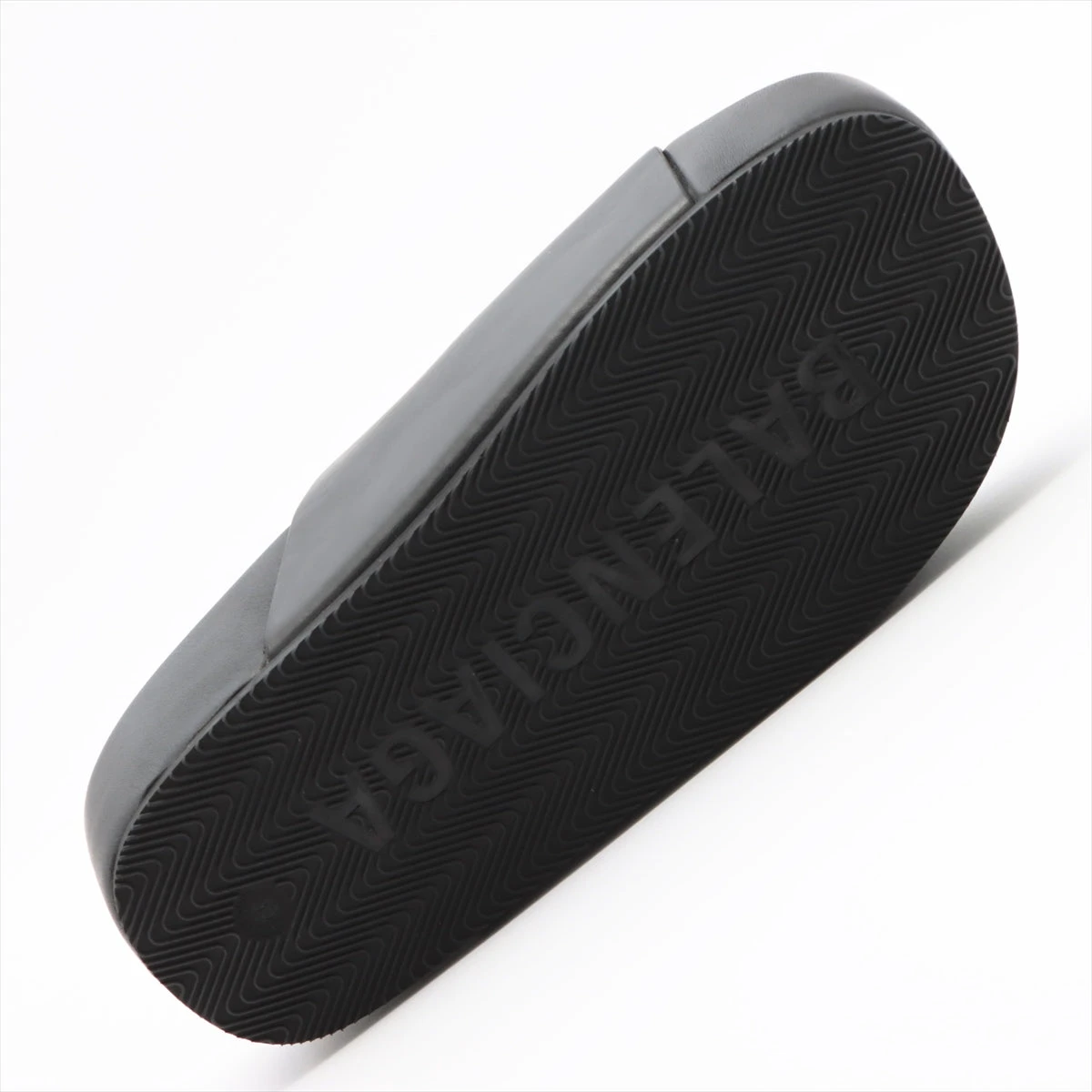 mi　定価12万　バレンシアガ　41 ブラックレザー　サンダル　新品 バレンシアガ レザー サンダル 35 レディース ブラック 656842