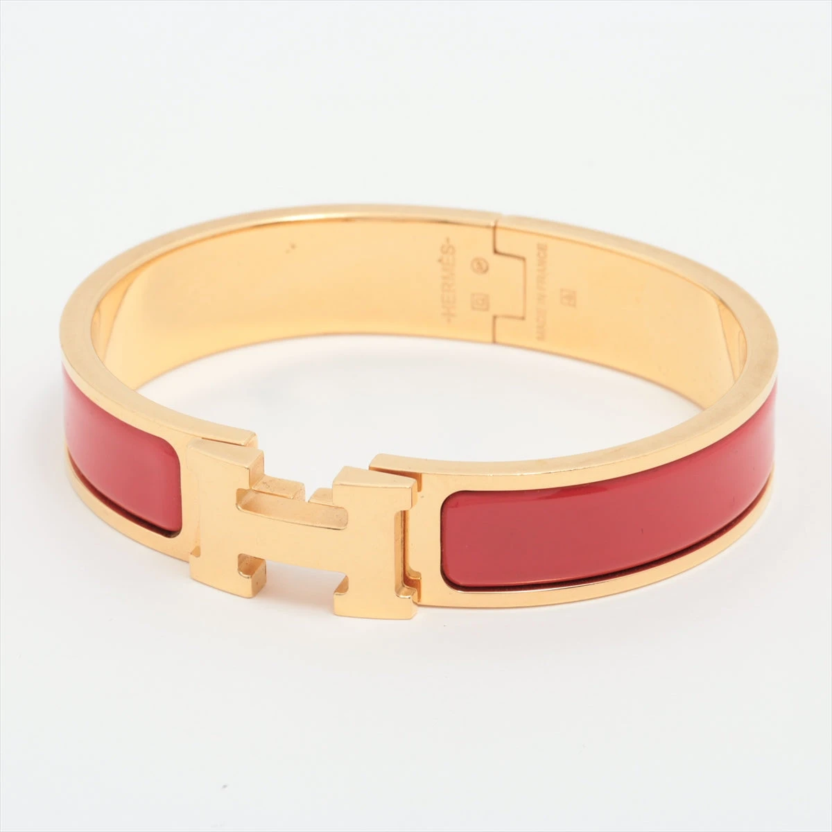 HERMES バングル レッド クリッククラックPM HERMES バングル レッド クリッククラックPM
