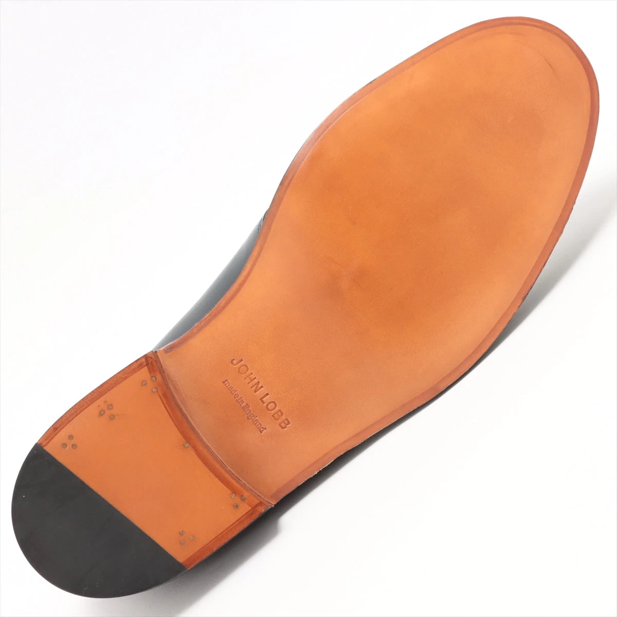 ジョンロブ レザー チャッカブーツ 8 1/2 メンズ ネイビー COMBE 