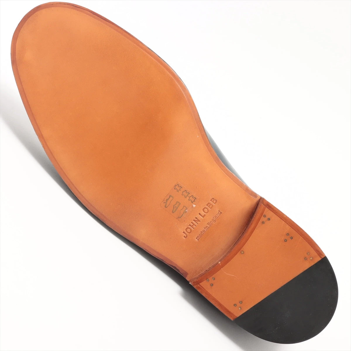 ジョンロブ レザー チャッカブーツ 8 1/2 メンズ ネイビー COMBE