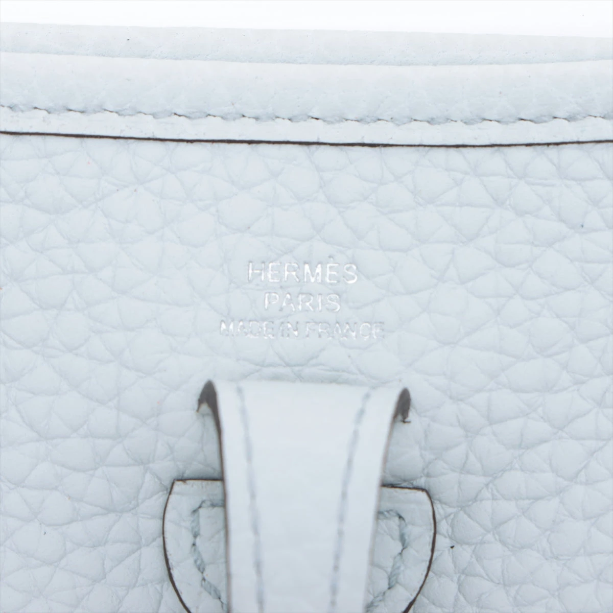 【HERMES】エヴリンTPM/ブルーペール×ナタ/シルバー金具 エルメス エヴリンアマゾンTPM ブルーペール/ ナタ トリヨン