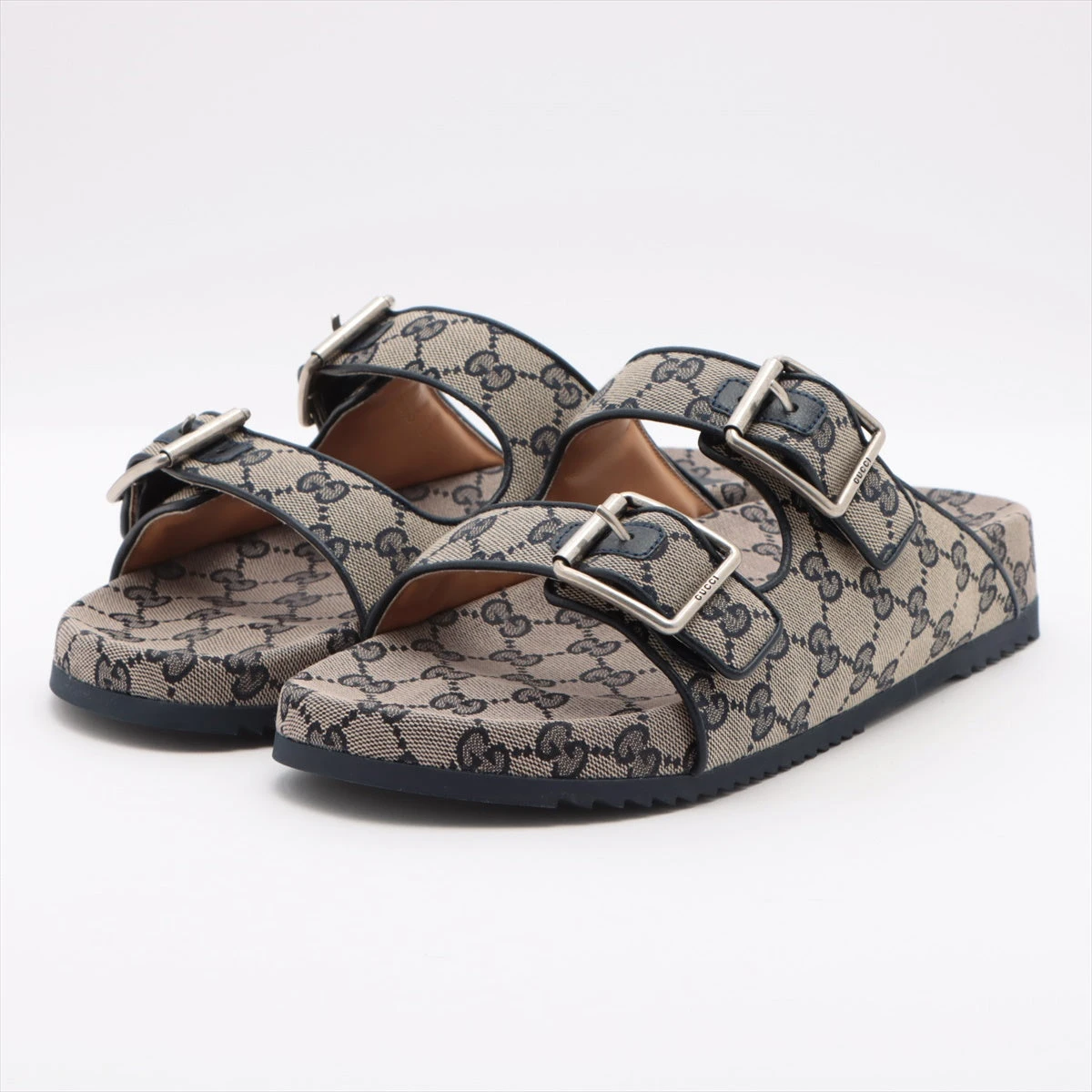GUCCI GGプラットフォームサンダルGGキャンバス×レザー サンダル グッチ GGキャンバス キャンバス×レザー サンダル 9 メンズ