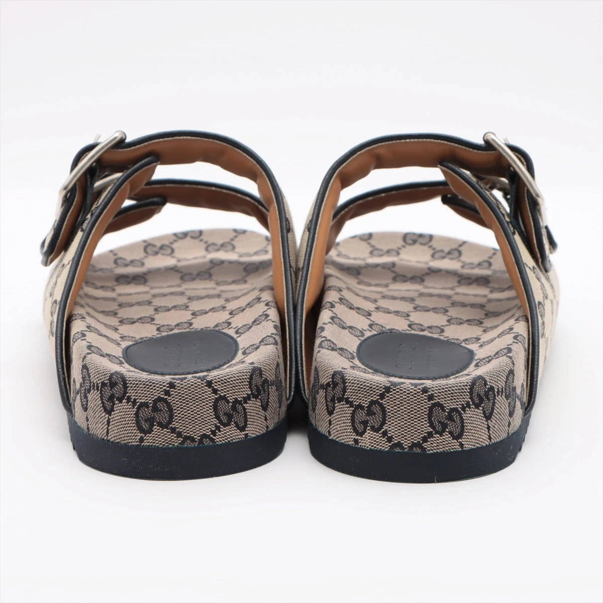 GUCCI GGプラットフォームサンダルGGキャンバス×レザー サンダル GUCCI GGプラットフォームサンダルGGキャンバス×レザー サンダル