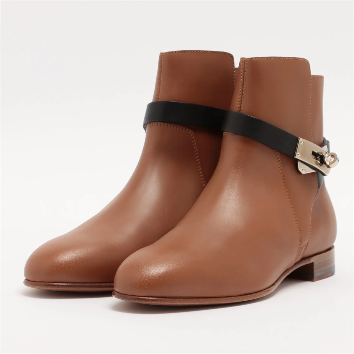 エルメス　ネオ レザー ショートブーツ 37 新品/ HERMES エルメス NEO ネオ ケリー金具 レザー ショート