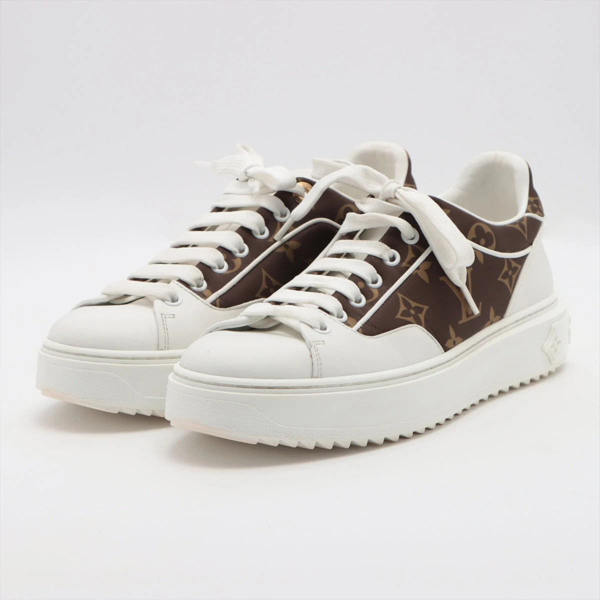 ヴィトン タイムアウトライン 22年 レザー スニーカー 37 1/2