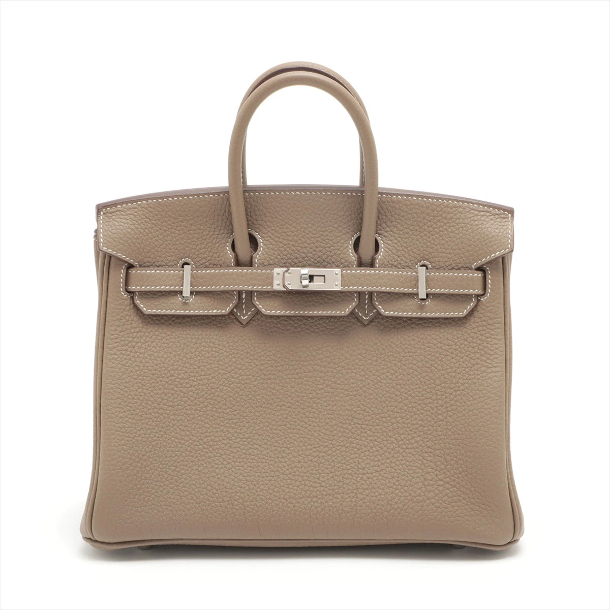 エルメス バーキン25 トゴ エトゥープ シルバー金具 B:2023年