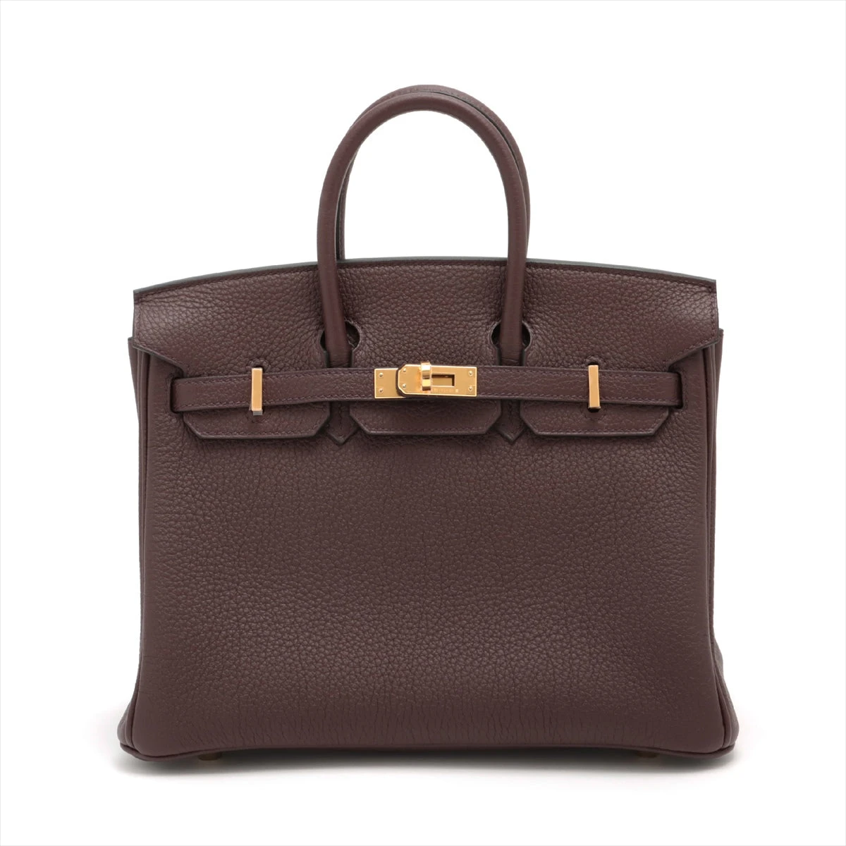 HERMES キュリオジボックスゴールド 中古品 エルメス ケリー35 セリエ ボックスカーフ ブラウン ゴールド