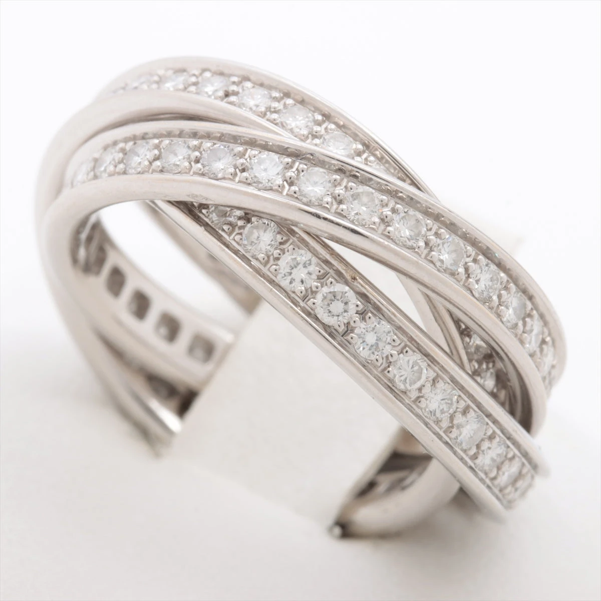 カルティエ フルパヴェダイヤモンドリング ラブミーリング