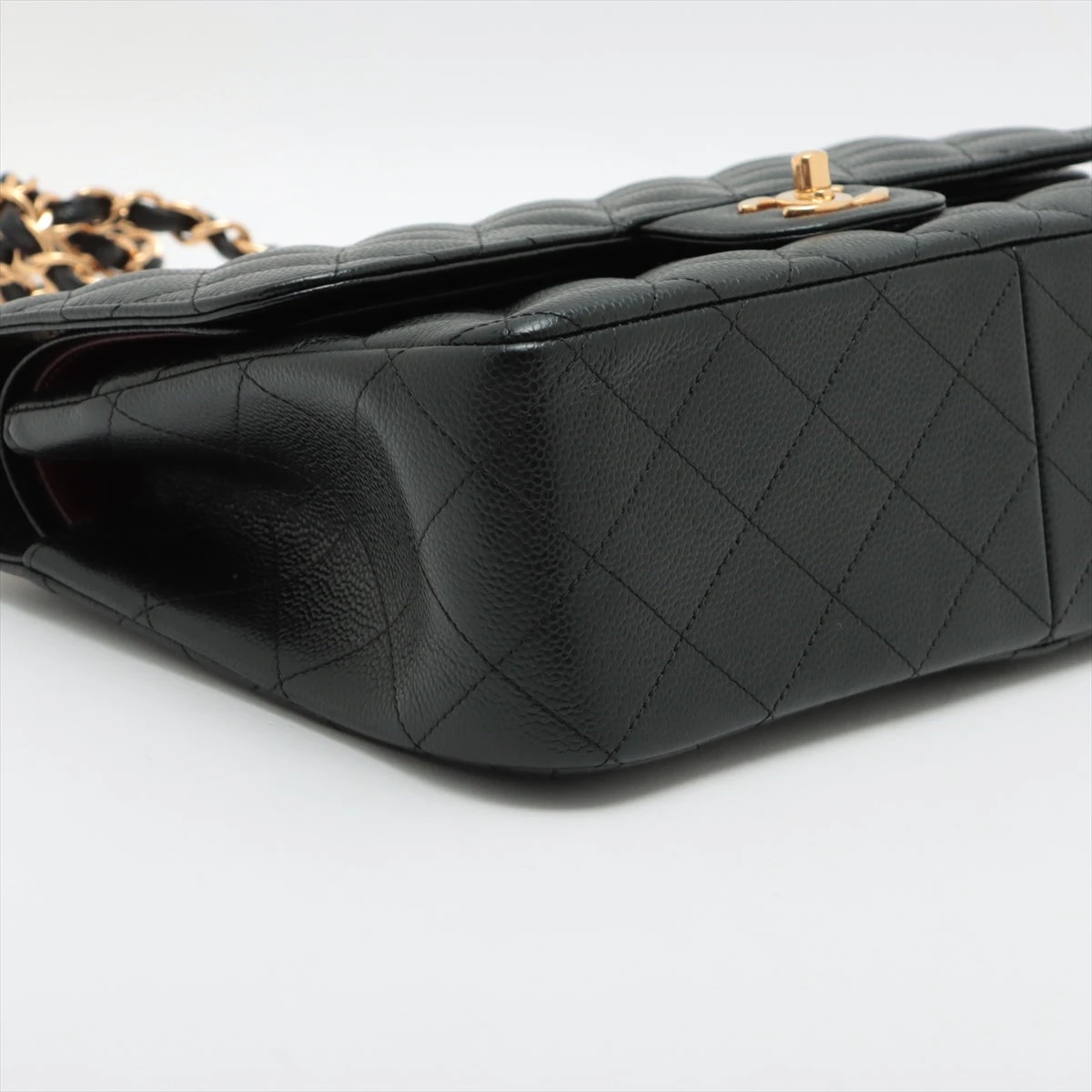 シャネル デカマトラッセ キャビアスキン ダブルフラップ ダブル