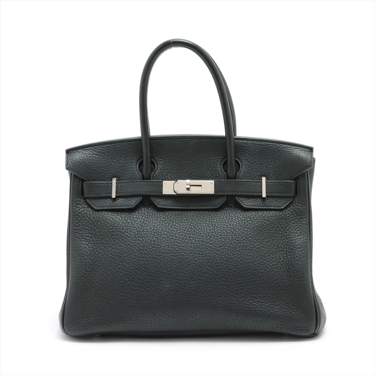 エルメス バーキン30 トリヨンクレマンス ブラック シルバー金具 □N:2010年
