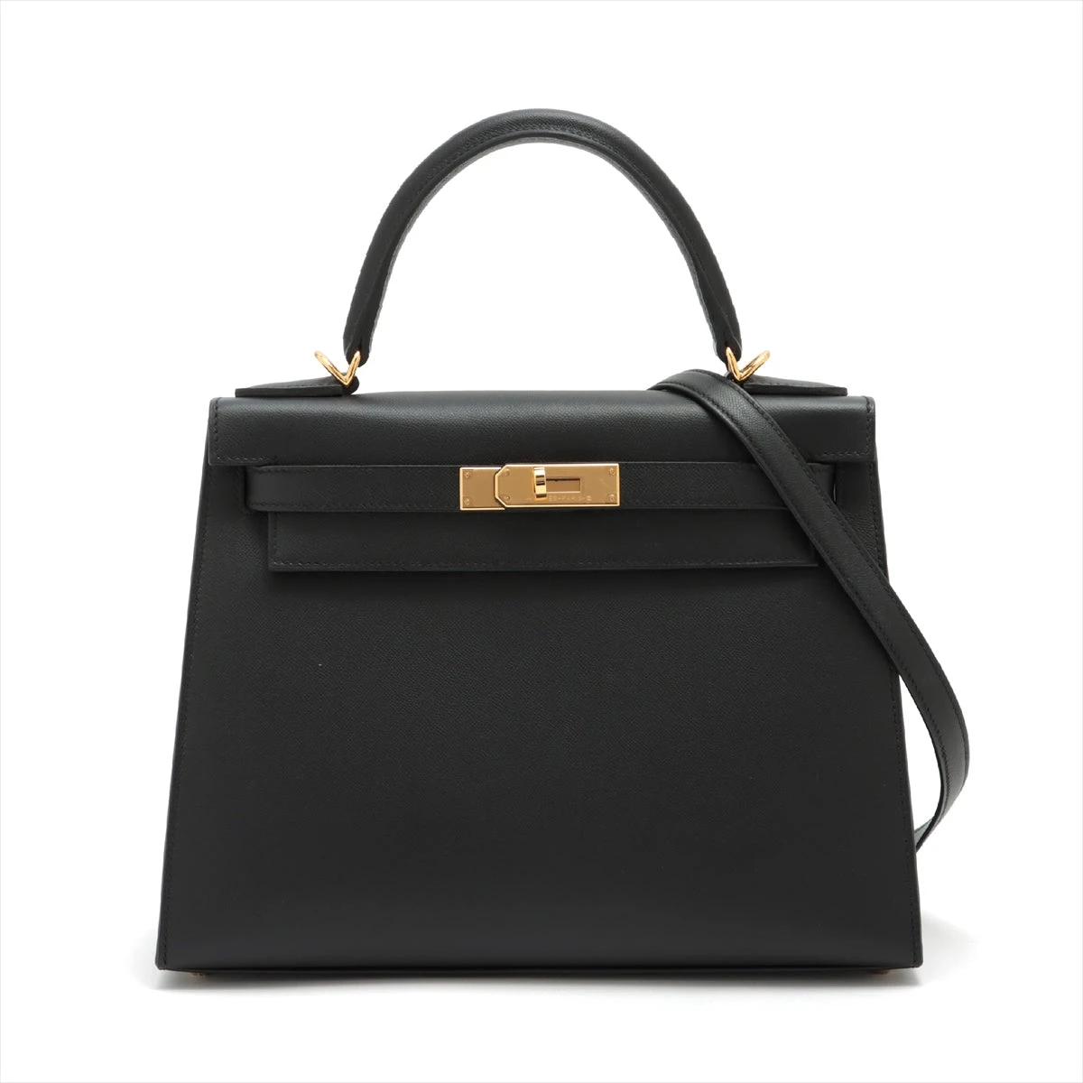 エルメス ケリー28 ヴォーマダム ブラック ゴールド金具 B:2023年