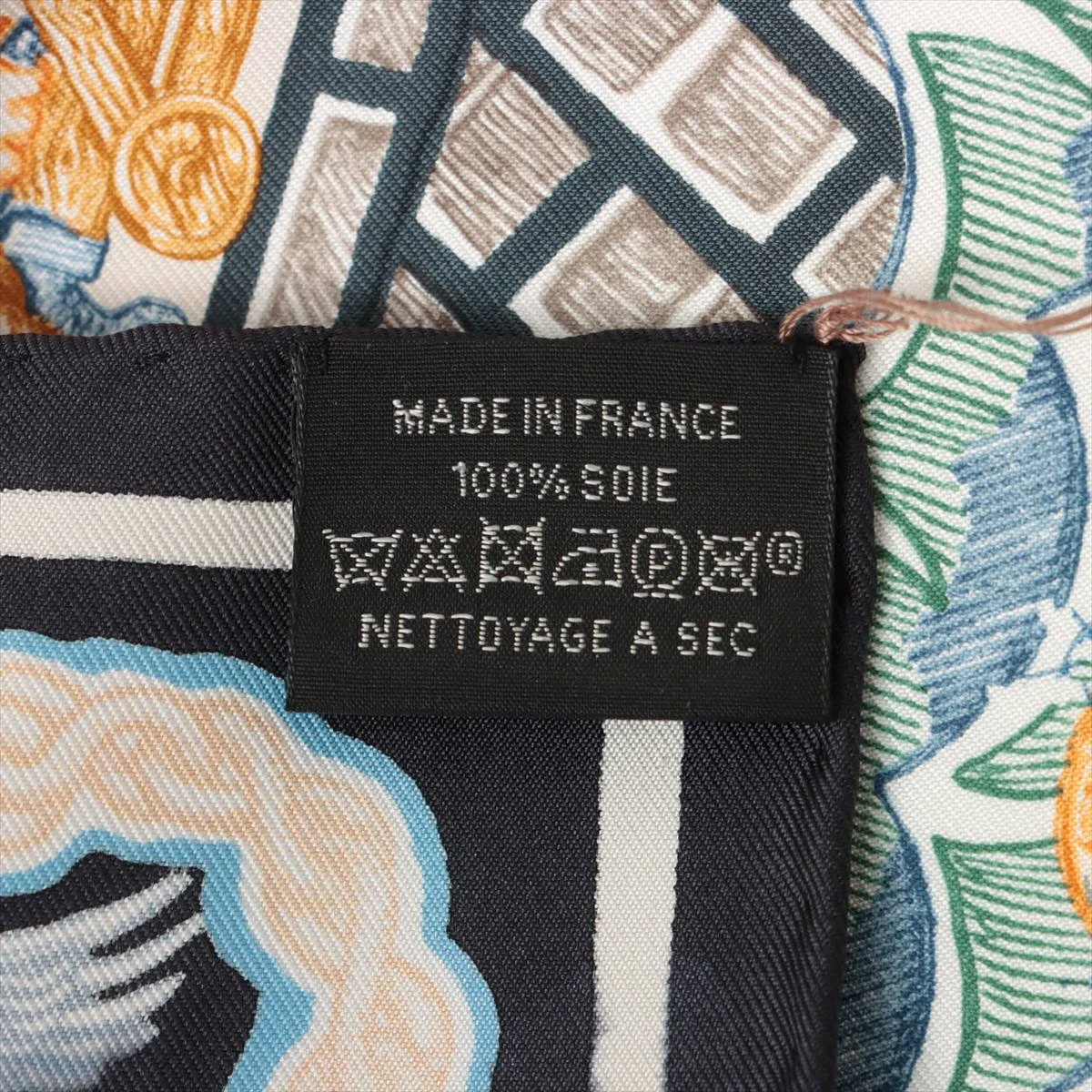 【未使用】HERMES カレ90 スーパーシルククエスト ノワール カレ90 スーパー・シルク・クエスト ノワール ブラック 黒