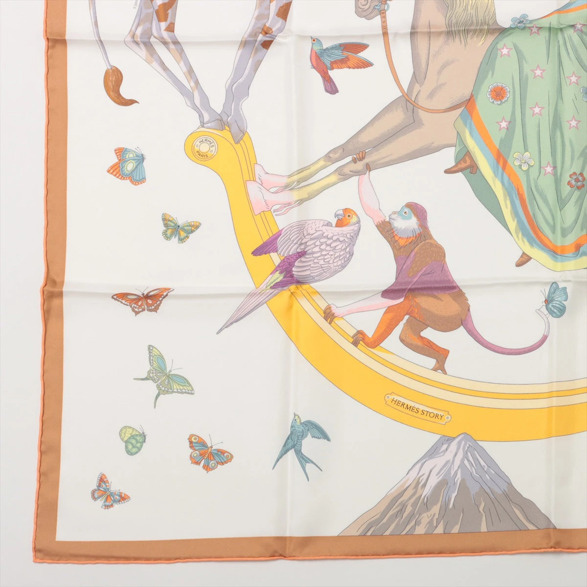 エルメス カレ90 HERMES STORY エルメス ストーリー スカーフ