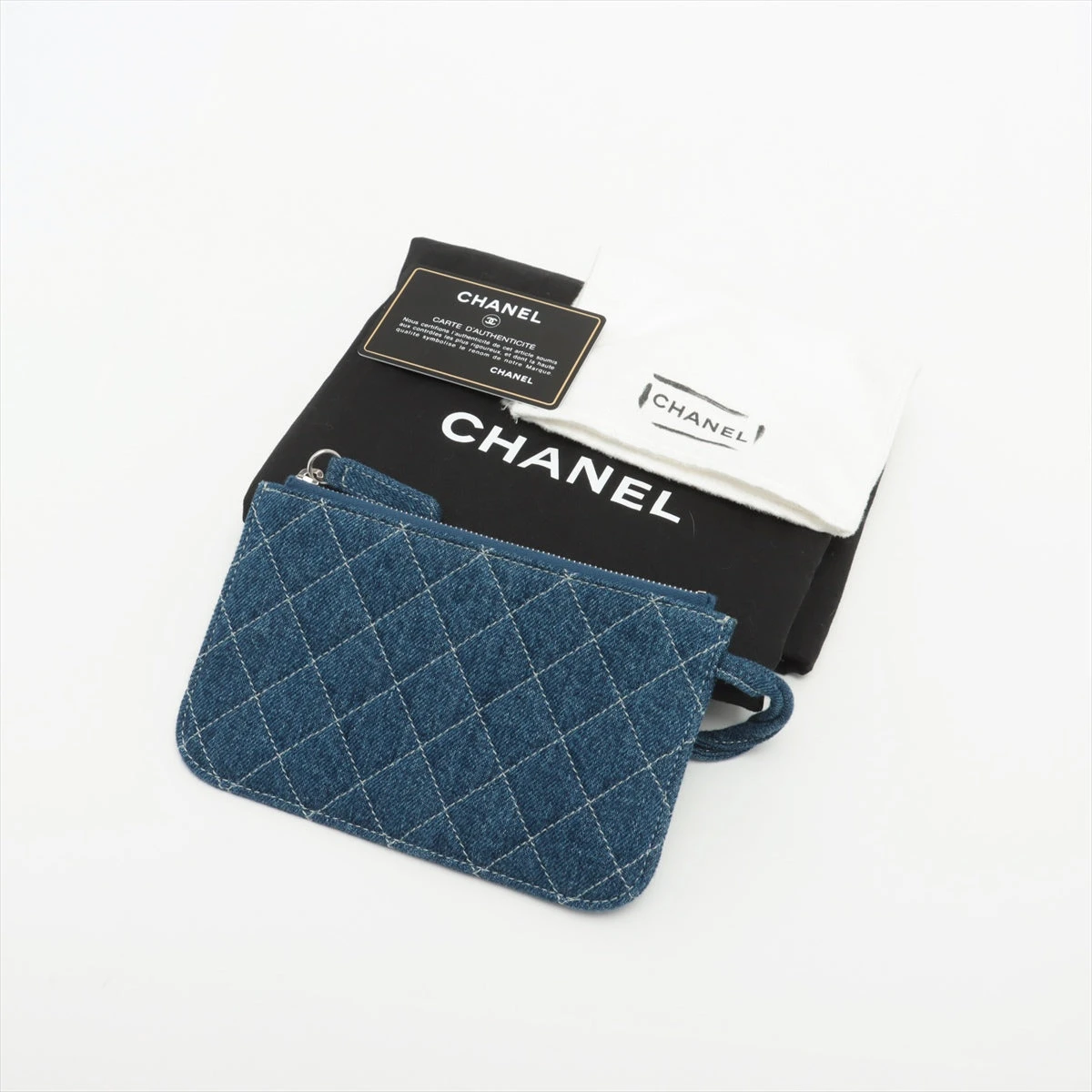 シャネルノベルティ　CHANEL チェーントートバッグ　ブルー シャネル CHANEL チェーントートバッグ ブルー柄