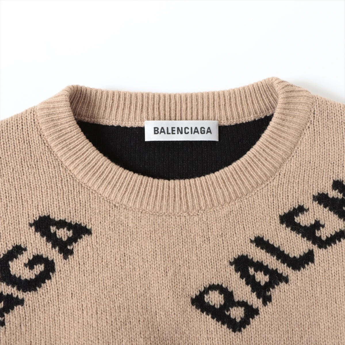 正規 18AW BALENCIAGA バレンシアガ ALL OVER LOGO CREWNECK