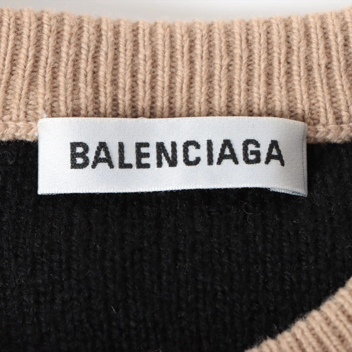 BALENCIAGA】バレンシアガ『ロゴ 総柄 長袖ニット sizeS』648433