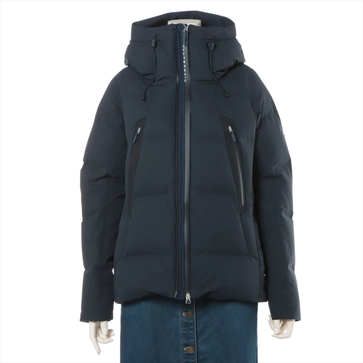 デサントオルテラインレディースL 紺色