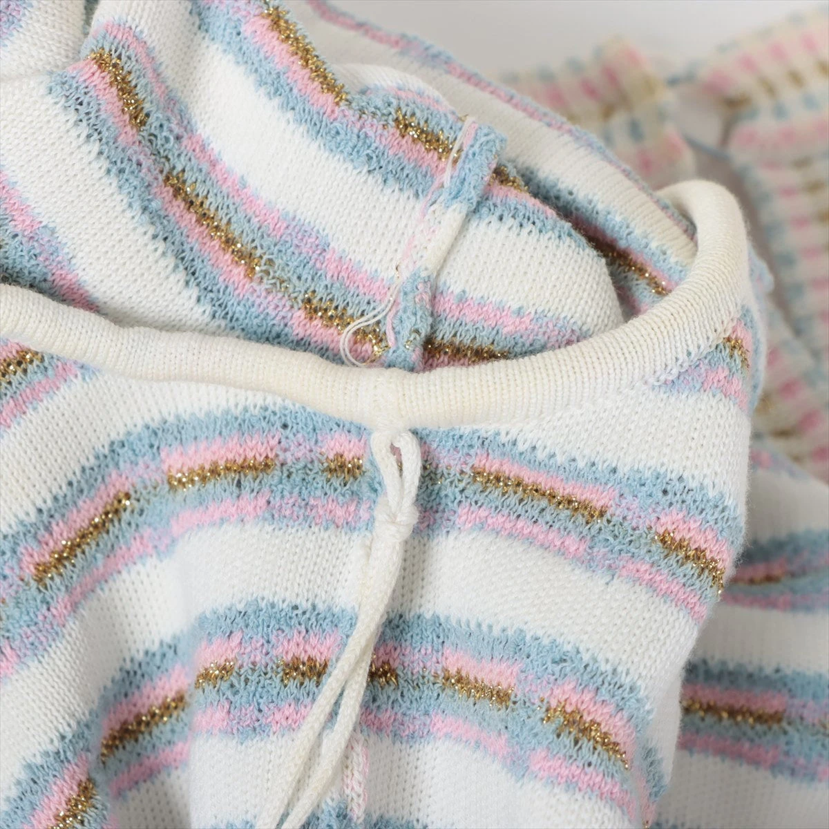 CHANEL★シャネルワンピース38★ COCOボタン★ウールニット シャネル ココボタン P60 コットン×ポリウレタン ニット