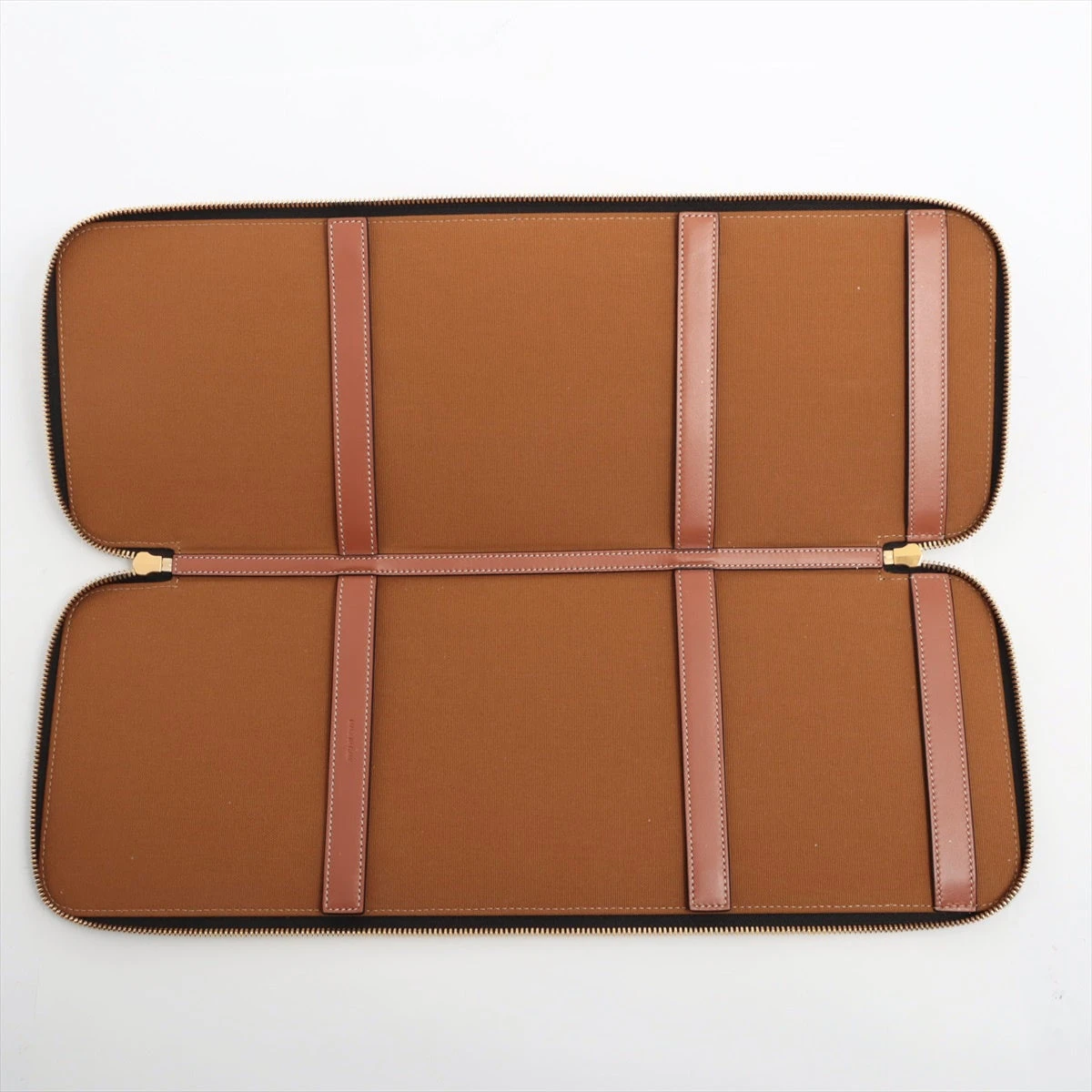 セリーヌ トリオンフ PVC×レザー ブラウン ネクタイケース A2224888