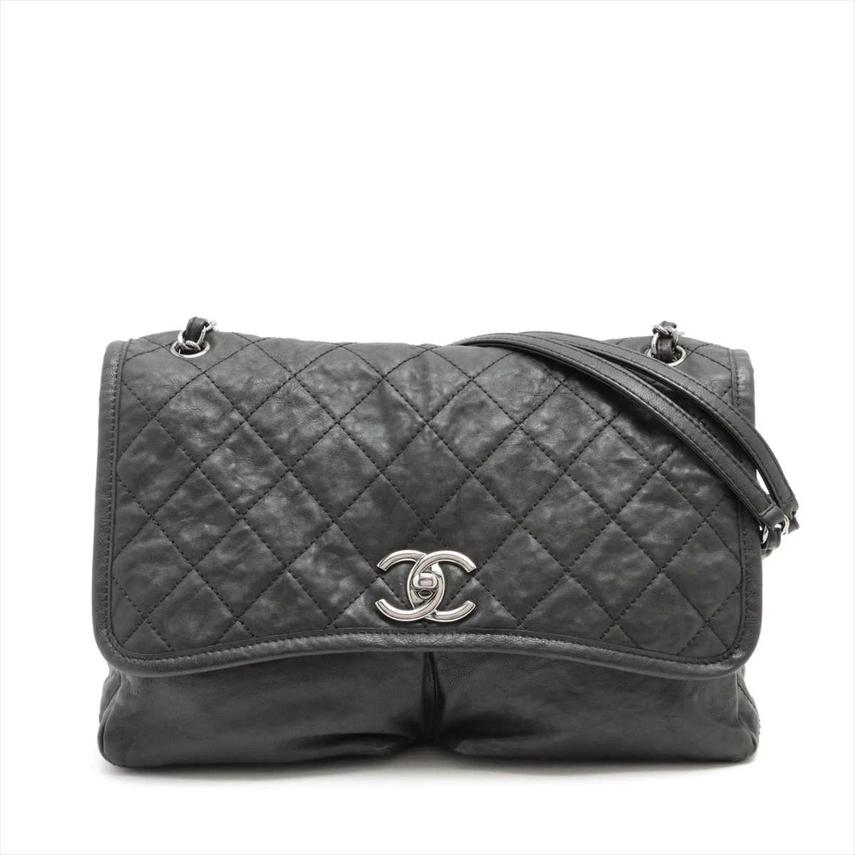 シャネル マトラッセ ヴィンテージカーフ チェーンショルダーバッグ  