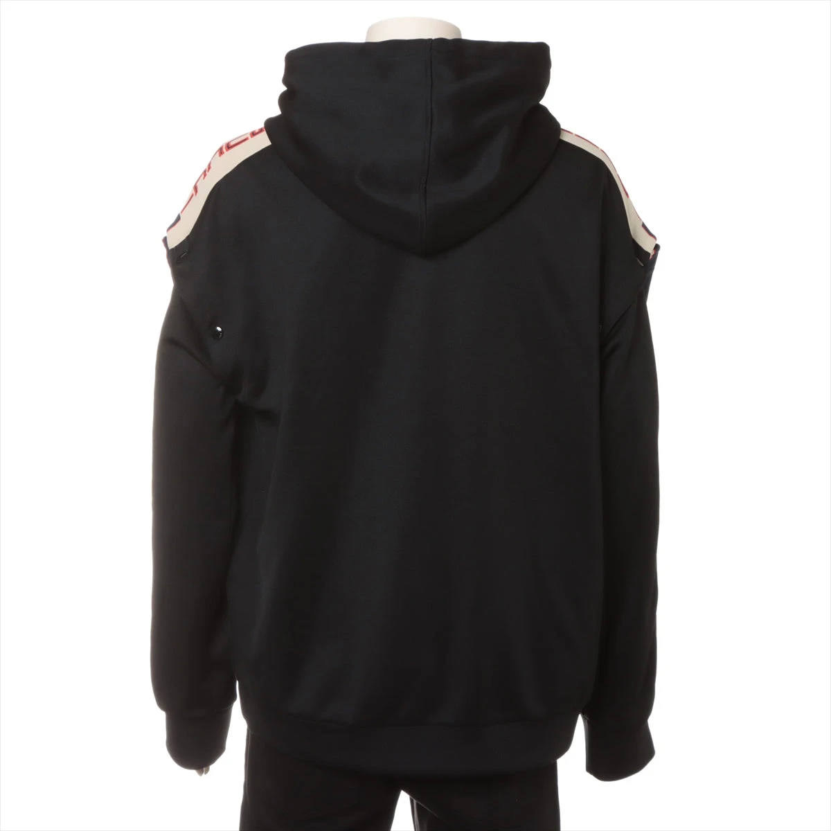 グッチ 18SS コットン×ポリエステル パーカー L メンズ ブラック