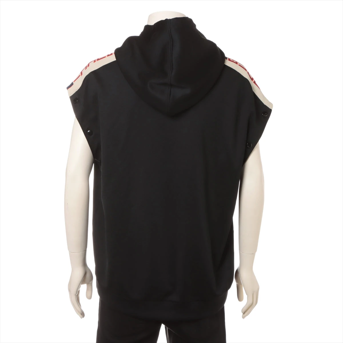 グッチ 18SS コットン×ポリエステル パーカー L メンズ ブラック