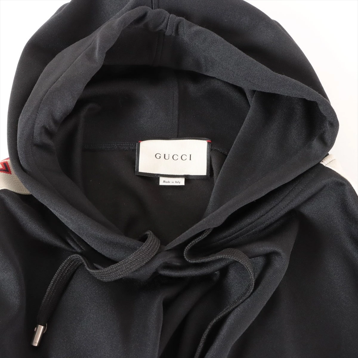 グッチ 18SS コットン×ポリエステル パーカー L メンズ ブラック