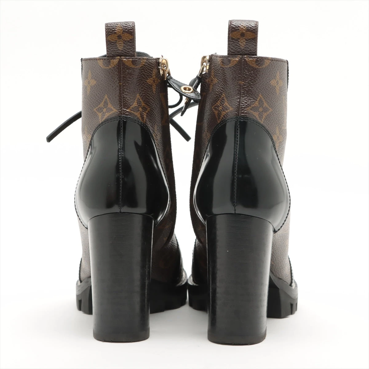 ヴィトン スタートレイルライン 22年 PVC×レザー ショートブーツ 35