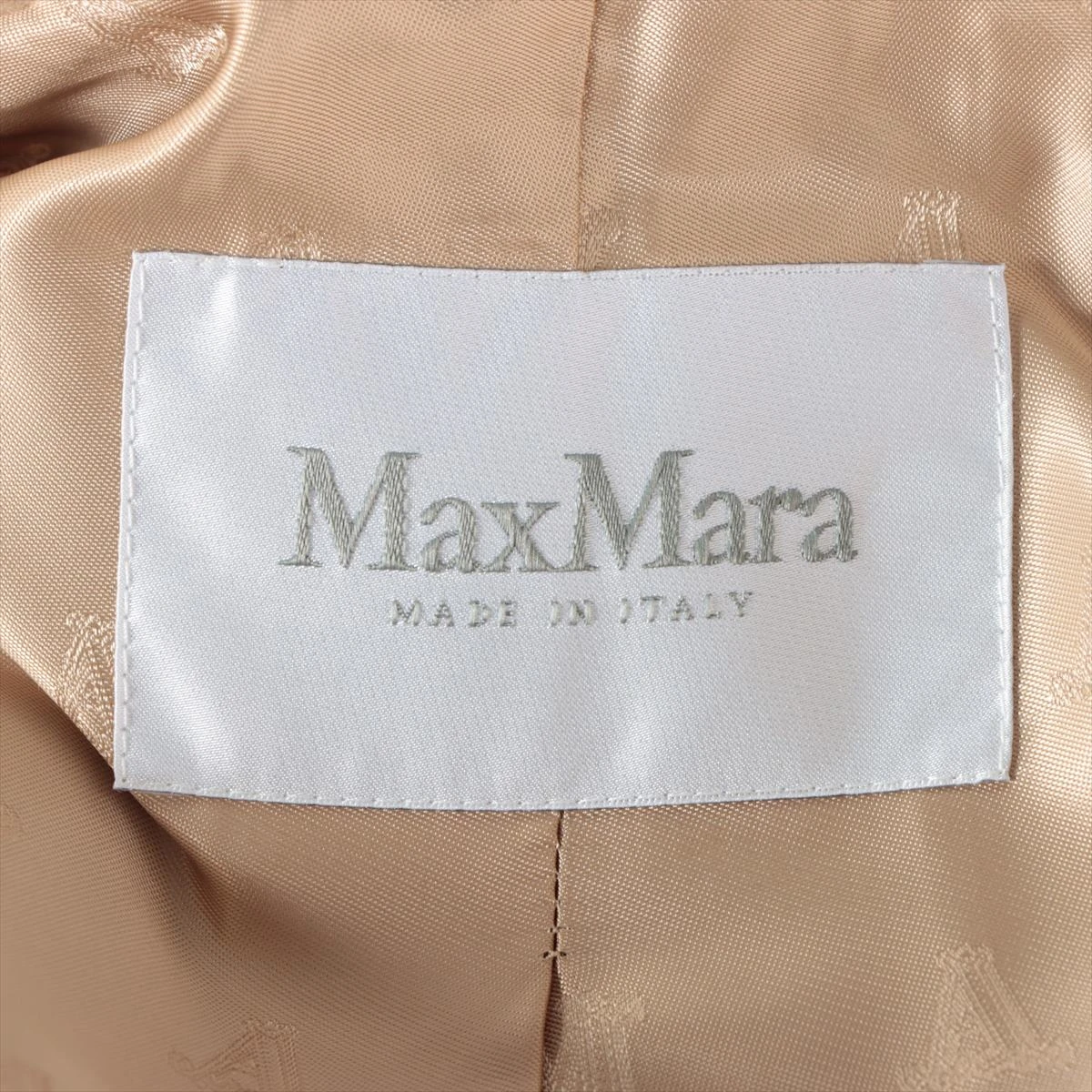 美品 マテリア♥️コート キャメル 38 MAX MARA マックスマーラ 101606296 白タグ イタリア製 キャメル
